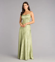 Annistyn Satin A-Line Formal Dress