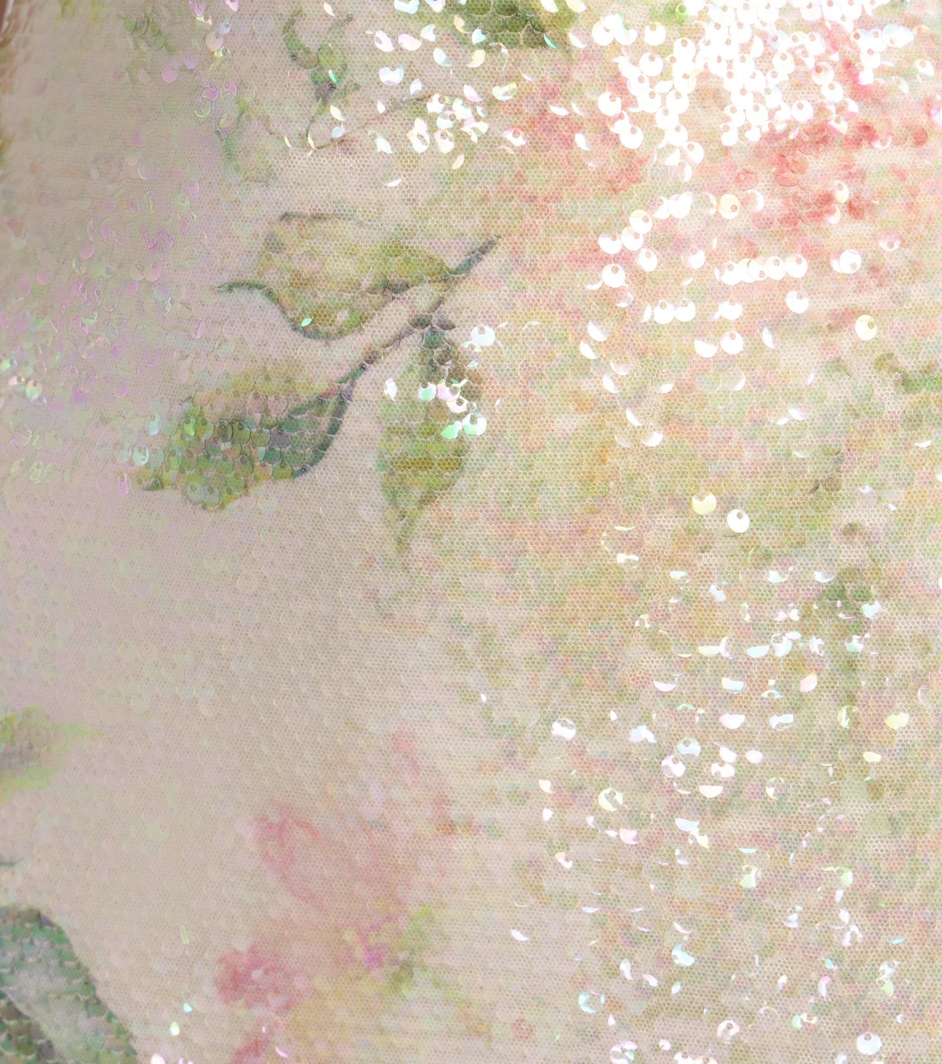 Angelina Satin Tie-Back Floral Sequin Formal Dress