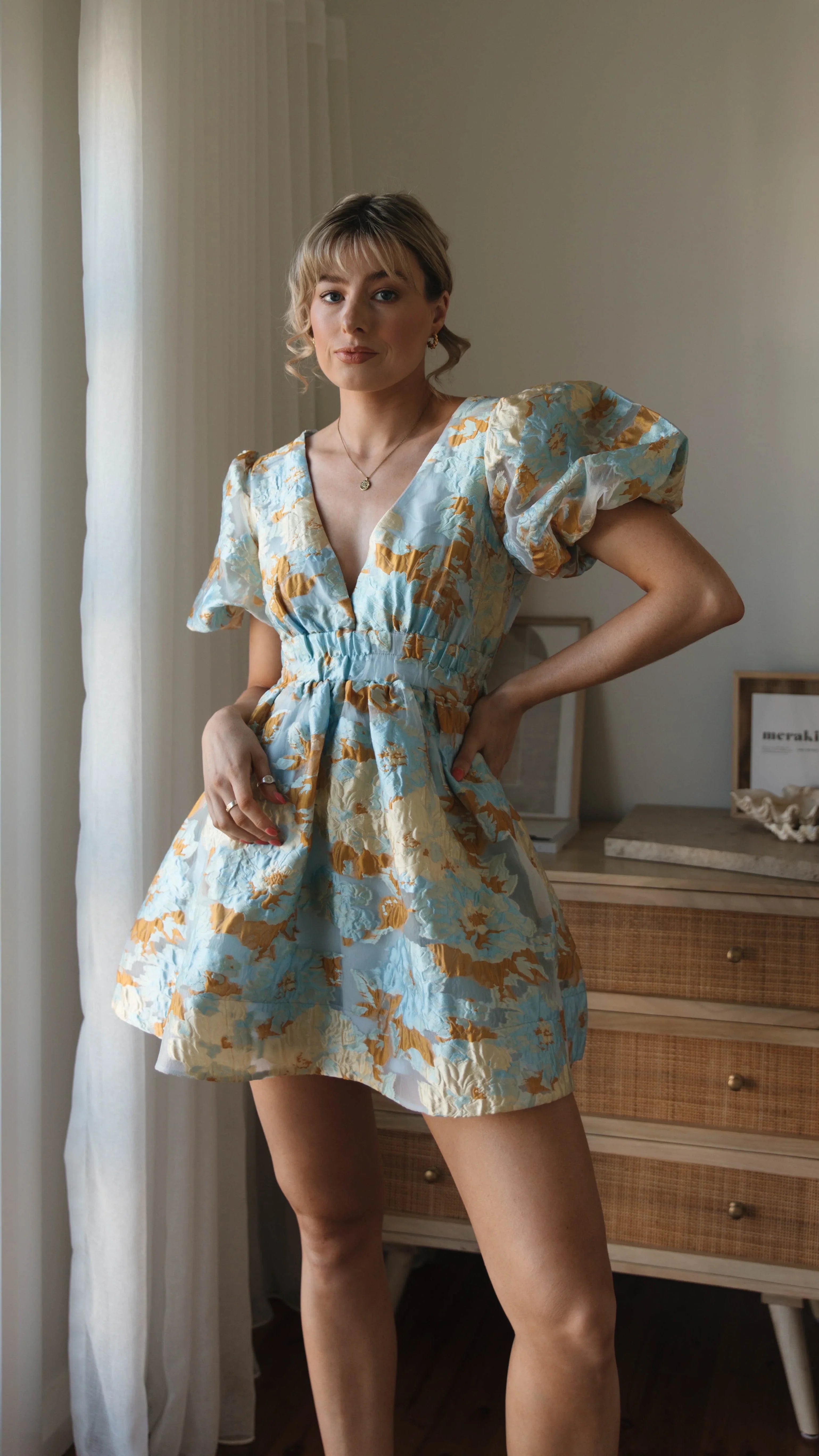 Abel Mini Dress - Blue