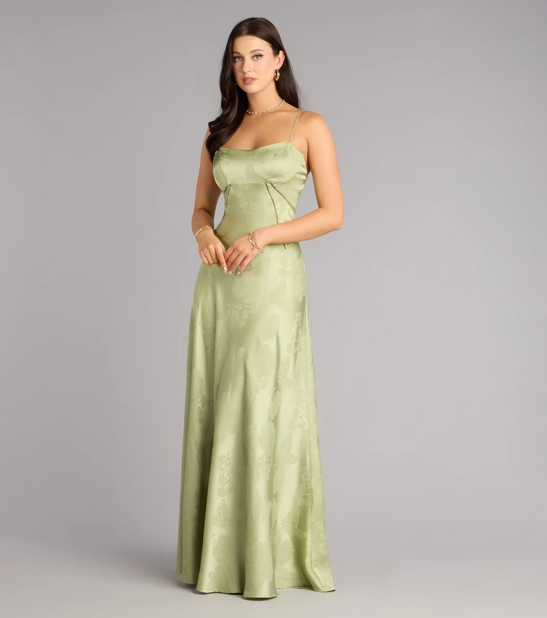 Annistyn Satin A-Line Formal Dress